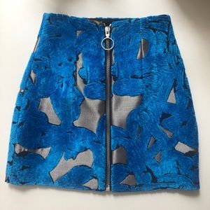 Off White c/o Virgil Abloh zipped high-waist skirt